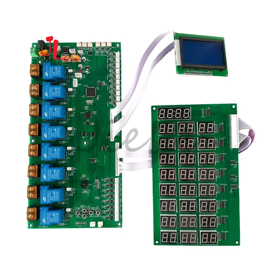 

JY-258 Inbuilt Counter 8 Channel Timer Board Bill Acceptor Coin Acceptor Selector Control Token for Vending Arcade Game Machine