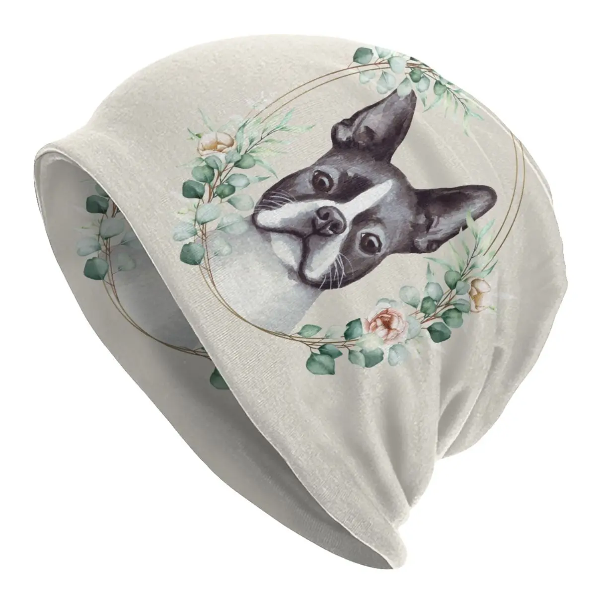 Boston Terrier Dog In Floral Gold Wreath Skullies Beanies Caps For Unisex Outdoor Winter Warm Knitting Hat Adult Bonnet Hats
Boston Terrier Dog In Floral Gold Wreath Skullies Beanies Caps For Unisex Outdoor Winter Warm Knitting Hat Adult Bonnet Hats