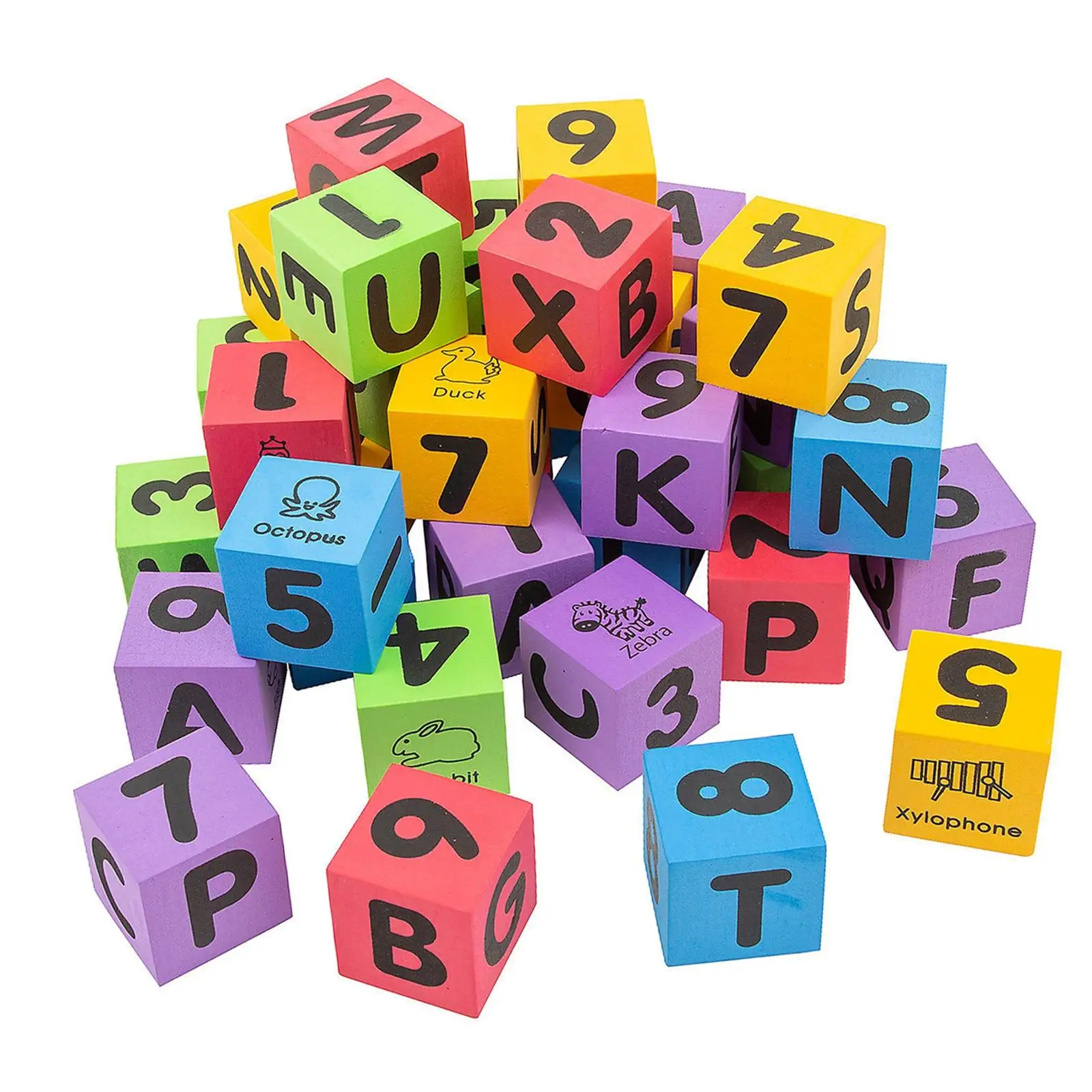 36 штук кости из пенопласта, английские буквы и цифровые кубики, смешанные для обучения математике 
36 штук кости из пенопласта, английские буквы и цифровые кубики, смешанные для обучения математике