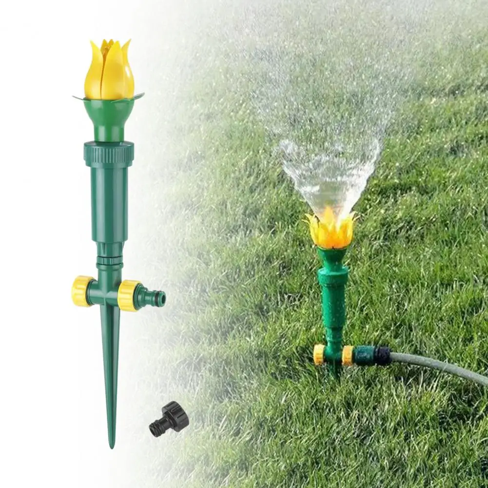 

Hoses Watering Nozzle Rotating Sprinkler Head Gardens Efficient 360 Degree Rotation Watering Nozzle for Sprinkler for Outdoor