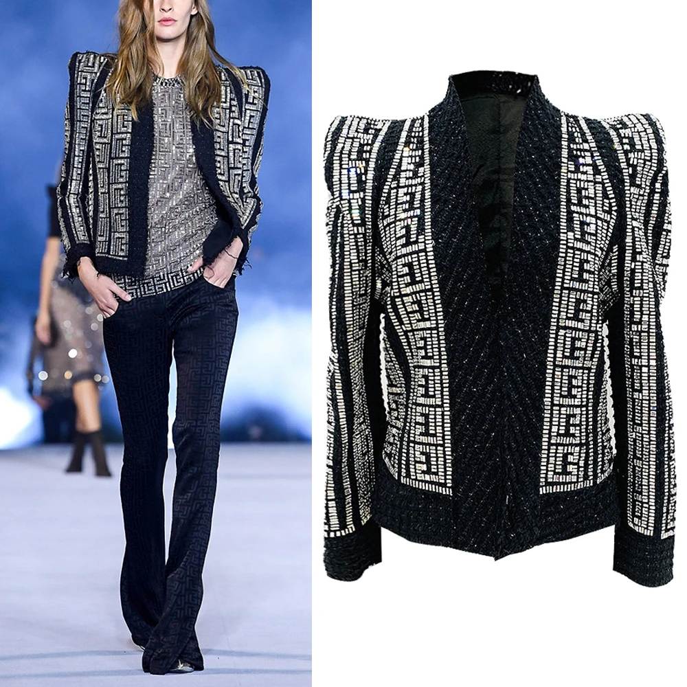 2022 Early Autumn New European And American Star Personality Shrug Heavy Industry Hot Drill Bright Silk Tweed Women's Jacket
2022 Early Autumn New European And American Star Personality Shrug Heavy Industry Hot Drill Bright Silk Tweed Women's Jacket