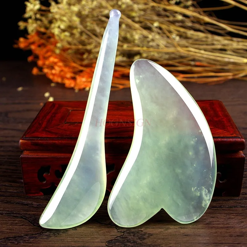 Gua sha Jade face scraping board face special beauty board shaving board female back legs Skin scraping 
Gua sha Jade face scraping board face special beauty board shaving board female back legs Skin scraping