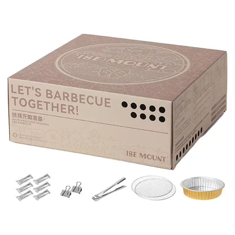 Уличные портативные угольные грили, мини-гриль из железа и сетки для приготовления пищи на открытом воздухе, для кемпинга, Путешествий, Походов