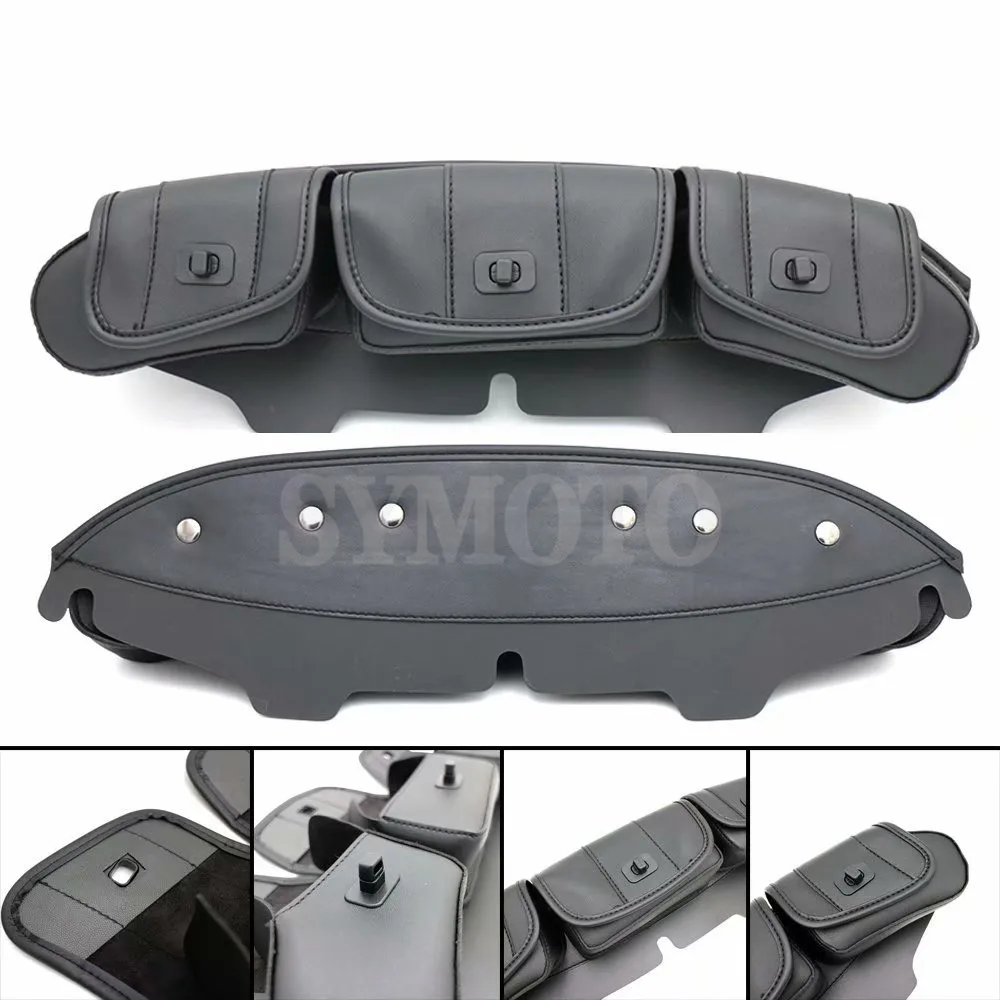 Motorcycle Black 3-Pockets Motorbike Fairing Windshield Bag For Harley Electra Street Glide Touring Bike 1996-2015 Windshields b
Motorcycle Black 3-Pockets Motorbike Fairing Windshield Bag For Harley Electra Street Glide Touring Bike 1996-2015 Windshields b
