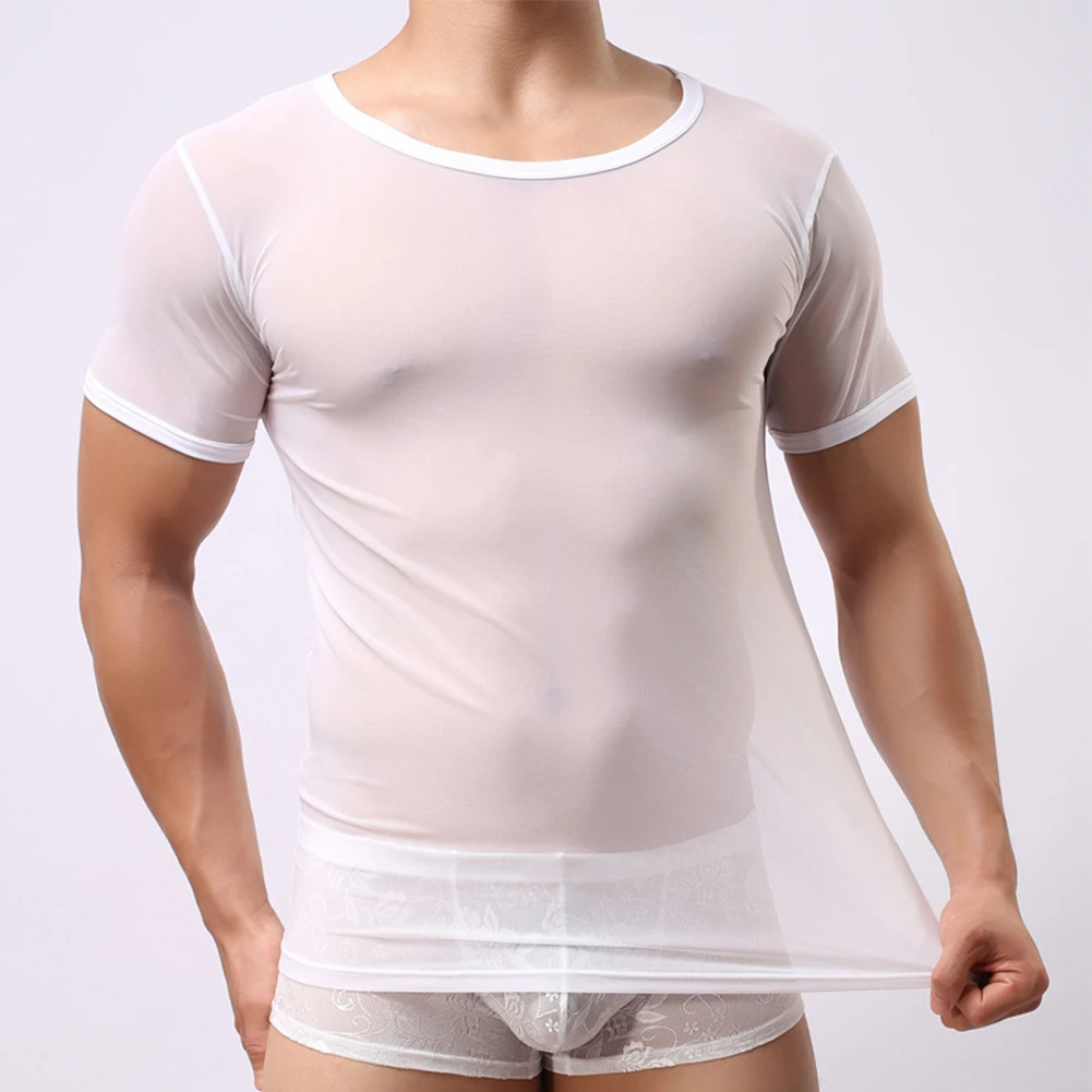 Sexy Men Mesh See Through T-Shirt Fishnet Muscle Top Short Sleeve Clubwear Party Blouse
Sexy Men Mesh See Through T-Shirt Fishnet Muscle Top Short Sleeve Clubwear Party Blouse