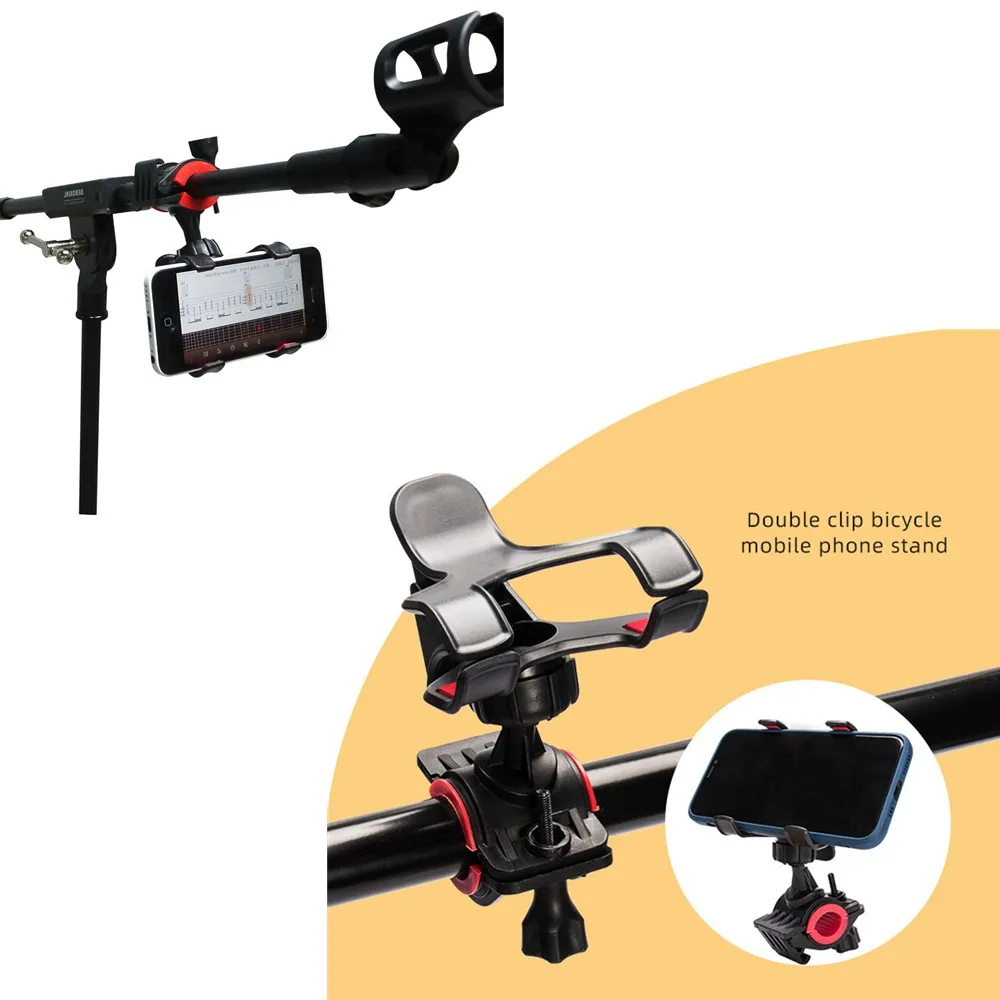 1pcs Cell Phone Holder Plastic Black Microphone Mic Stand Bicycle Motor Broadcast Bracket Stand Tripod Clip Tools Instrument Par
1pcs Cell Phone Holder Plastic Black Microphone Mic Stand Bicycle Motor Broadcast Bracket Stand Tripod Clip Tools Instrument Par