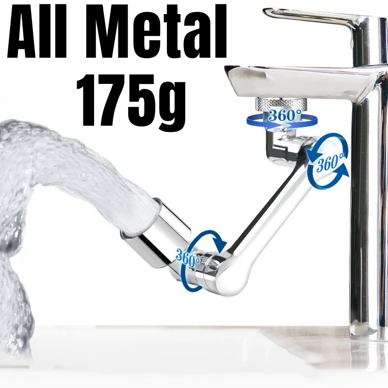 All Metal 1440° Rotatable Faucet Aerator Extender Universal Faucet Bubbler Anti Splash Filter Saving Water Nozzle for Kitchen
All Metal 1440° Rotatable Faucet Aerator Extender Universal Faucet Bubbler Anti Splash Filter Saving Water Nozzle for Kitchen