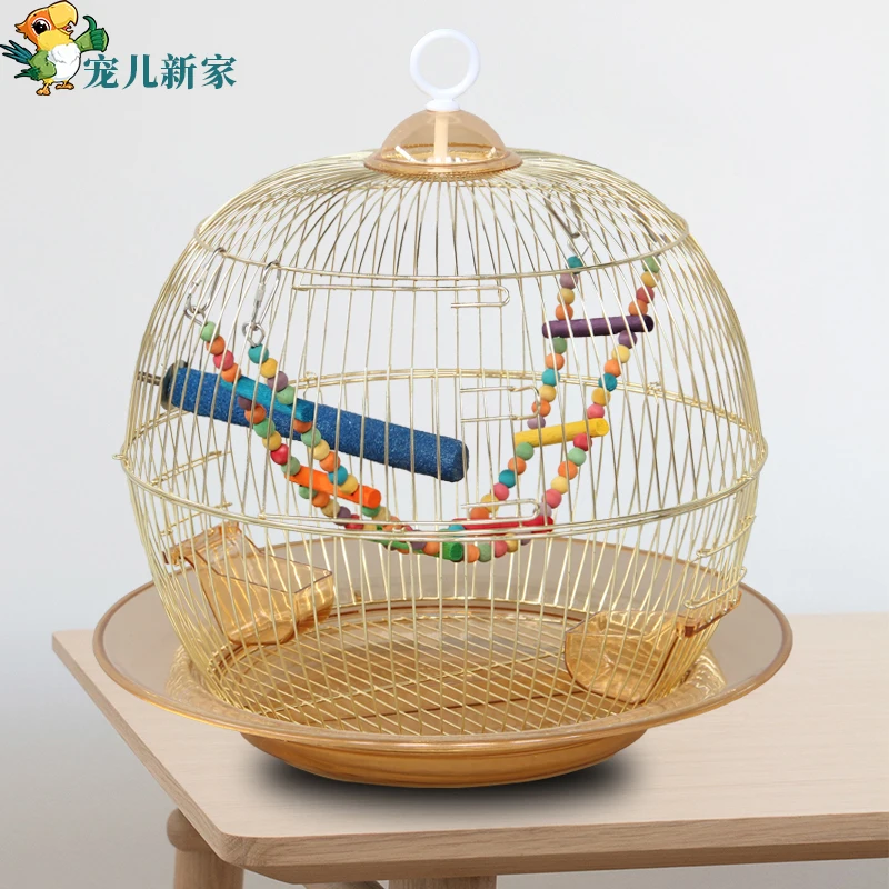 Tiger skin mandarin bird peony parrot cage round bird cage metal cage ornamental cage iron art gold plated electric reproduction
Tiger skin mandarin bird peony parrot cage round bird cage metal cage ornamental cage iron art gold plated electric reproduction