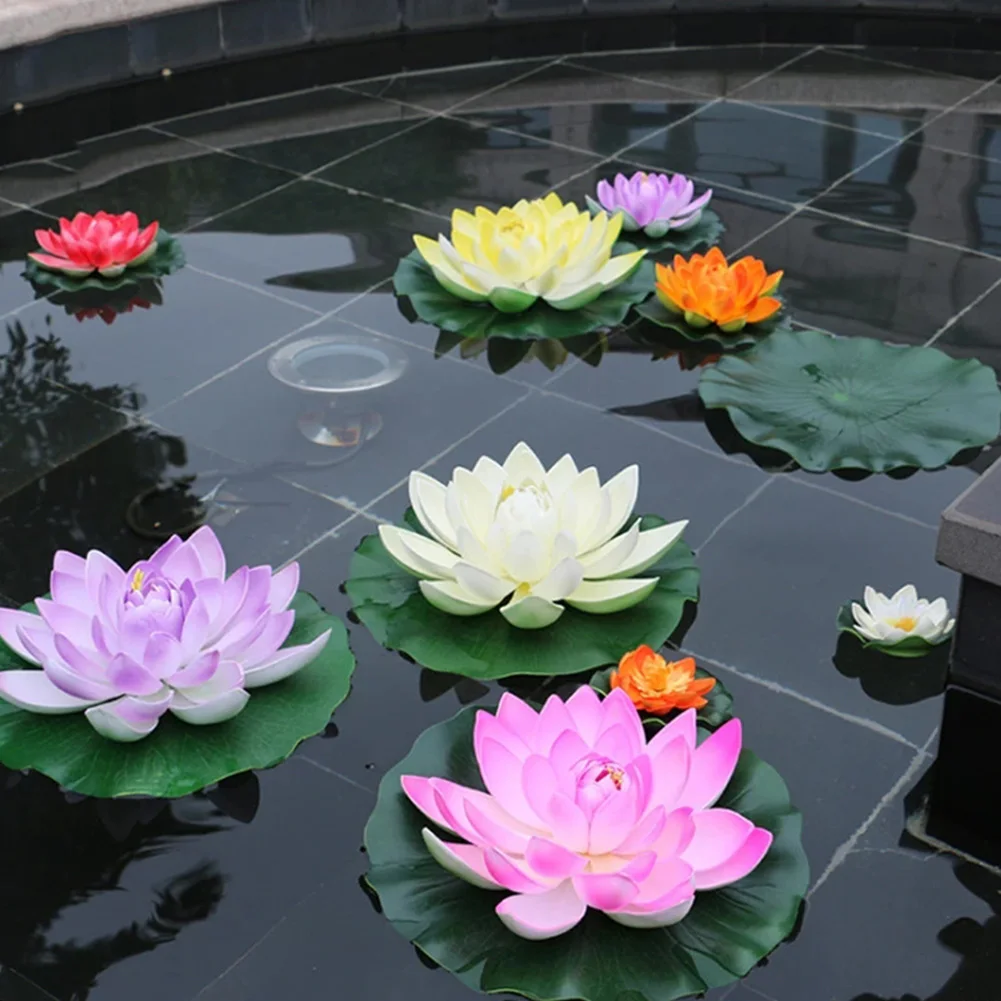 18cm Artificial Water Lily Floating Lotus Flower Pond Aquarium Decor Multicolor Lifelike Water Lily Landscape Decoration
18cm Artificial Water Lily Floating Lotus Flower Pond Aquarium Decor Multicolor Lifelike Water Lily Landscape Decoration