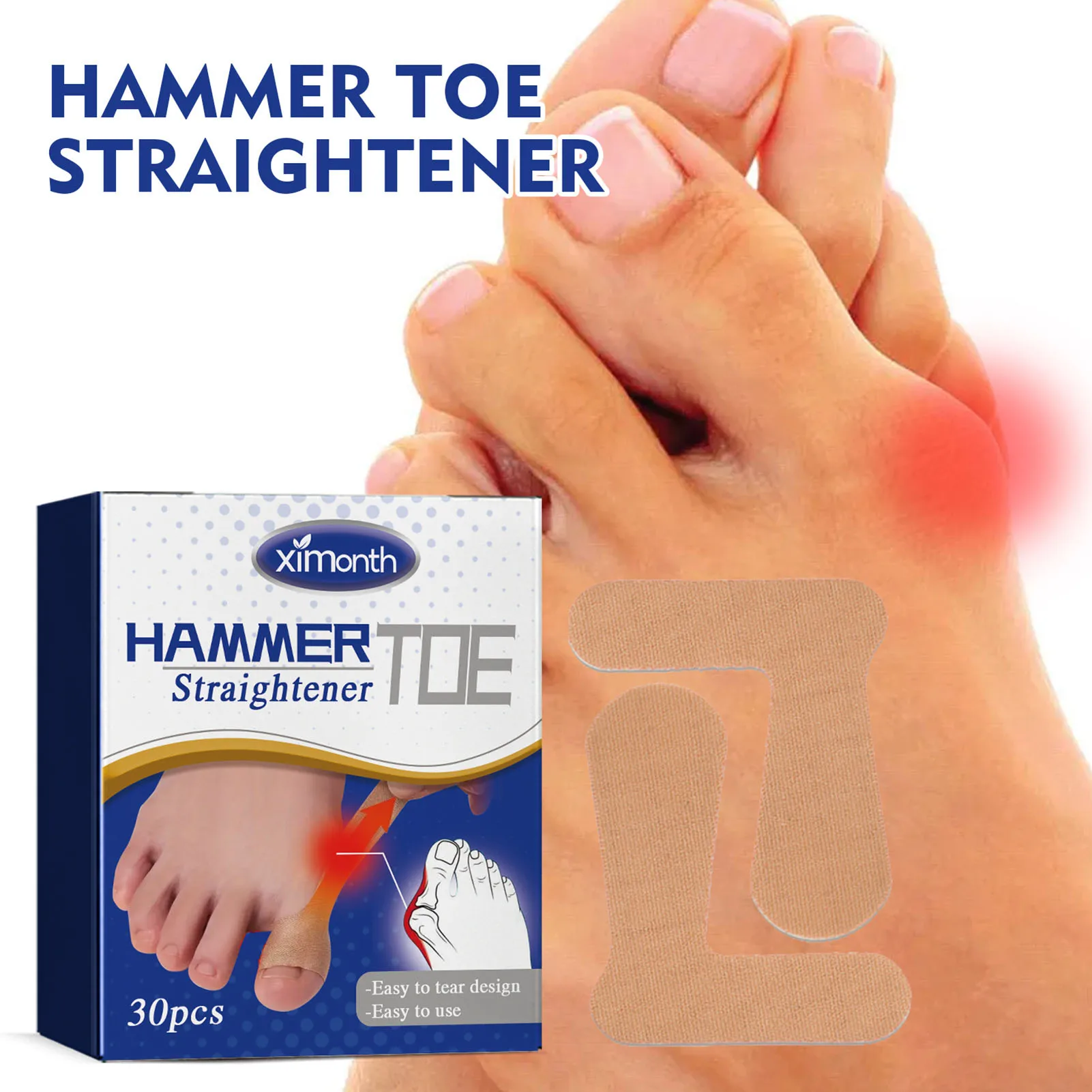 30pcs Thumb Corrector Patches Finger Toe Hallux Valgus Arthritis Analgesic Anti Swelling Bunion Treatment Pain Relief Stickers
30pcs Thumb Corrector Patches Finger Toe Hallux Valgus Arthritis Analgesic Anti Swelling Bunion Treatment Pain Relief Stickers