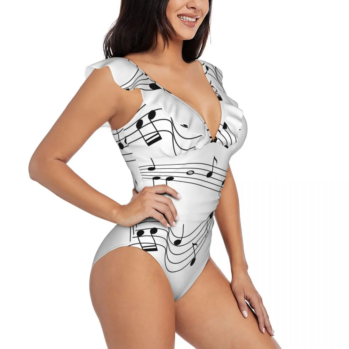 Ruffled One-piece Swimsuit Women Music Notes Illustration Sexy Lace Up Monokini Swimwear Girl Beach Bathing Suit
Ruffled One-piece Swimsuit Women Music Notes Illustration Sexy Lace Up Monokini Swimwear Girl Beach Bathing Suit