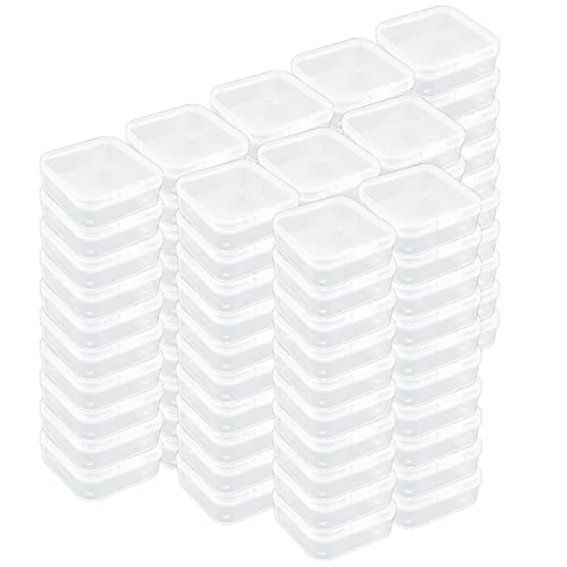100 Pack Storage Containers Box Clear Plastic Storage Containers Case With Lids For Small Items(1.77X1.77X0.8Inch)
100 Pack Storage Containers Box Clear Plastic Storage Containers Case With Lids For Small Items(1.77X1.77X0.8Inch)