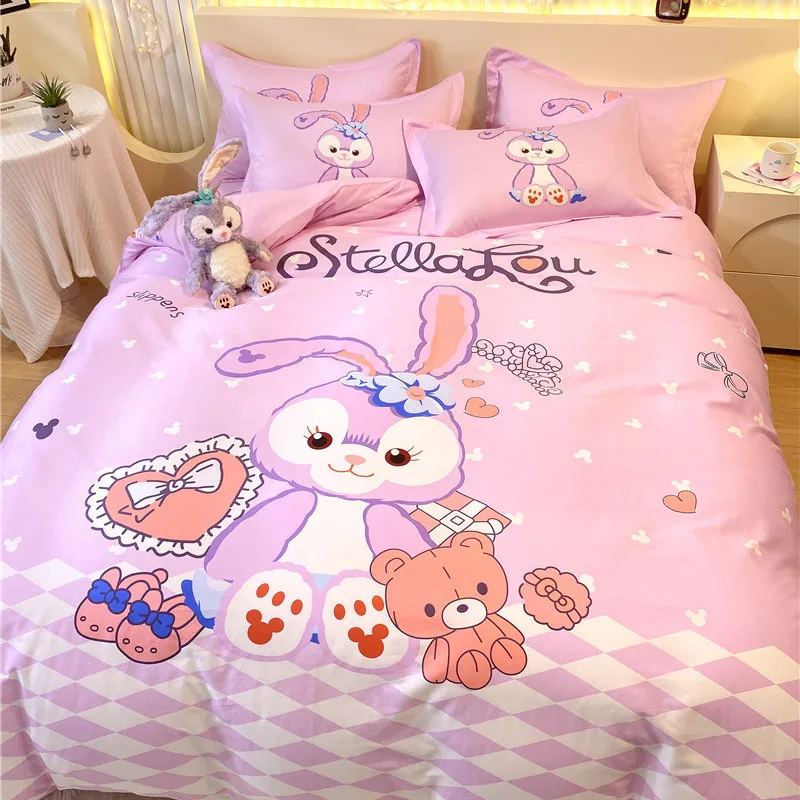 Stellalou Lotso Daisy Duck Lina Belle cartoon twill printed bedroom bedding children dormitory cotton comfortable and soft 4pcs
Stellalou Lotso Daisy Duck Lina Belle cartoon twill printed bedroom bedding children dormitory cotton comfortable and soft 4pcs
