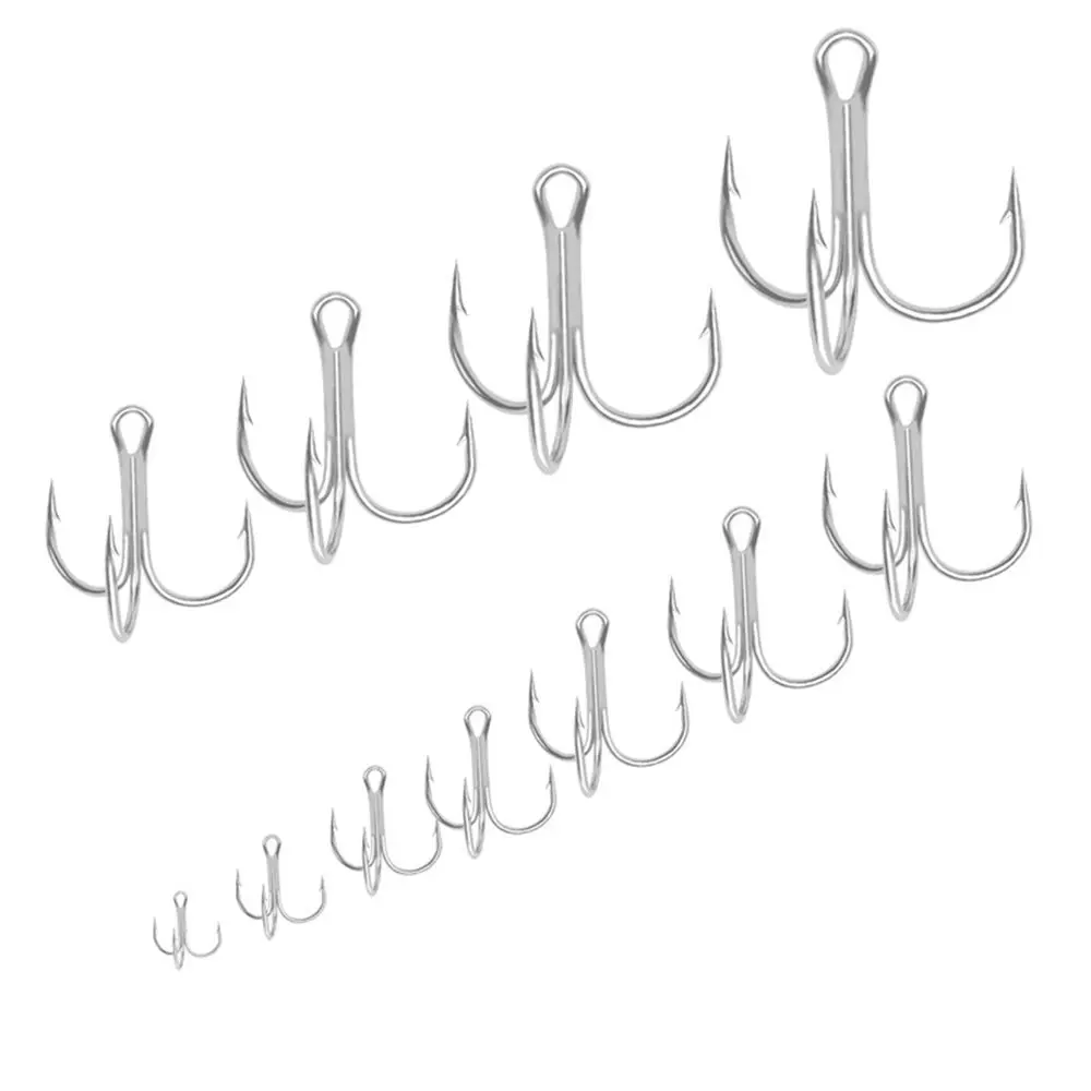 50PCS/Set Ahite Nickel Barbed Hooks Sharpened Fishing Tackle High Carbon Steel Treble Jig Fishhooks
50PCS/Set Ahite Nickel Barbed Hooks Sharpened Fishing Tackle High Carbon Steel Treble Jig Fishhooks
