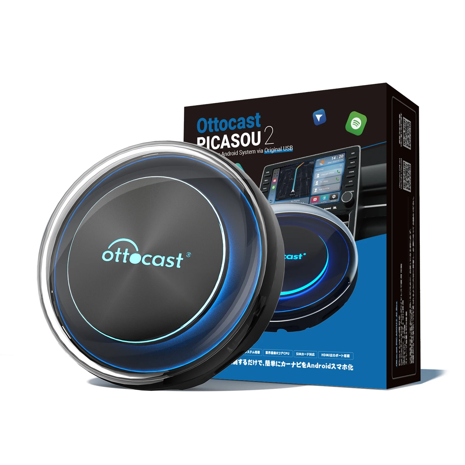 Ottocast PICASOU 2 Восьмиядерный процессор Qualcomm Android 10 4 + 64 Гб CarPlay Android Ai Box с 4G SIM
Ottocast PICASOU 2 Восьмиядерный процессор Qualcomm Android 10 4 + 64 Гб CarPlay Android Ai Box с 4G SIM