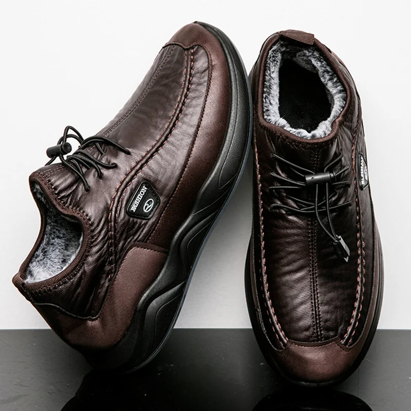 Brand winter men's boots Microfiber leather snow boots men's plush warm casual shoes waterproof men's boots
Brand winter men's boots Microfiber leather snow boots men's plush warm casual shoes waterproof men's boots