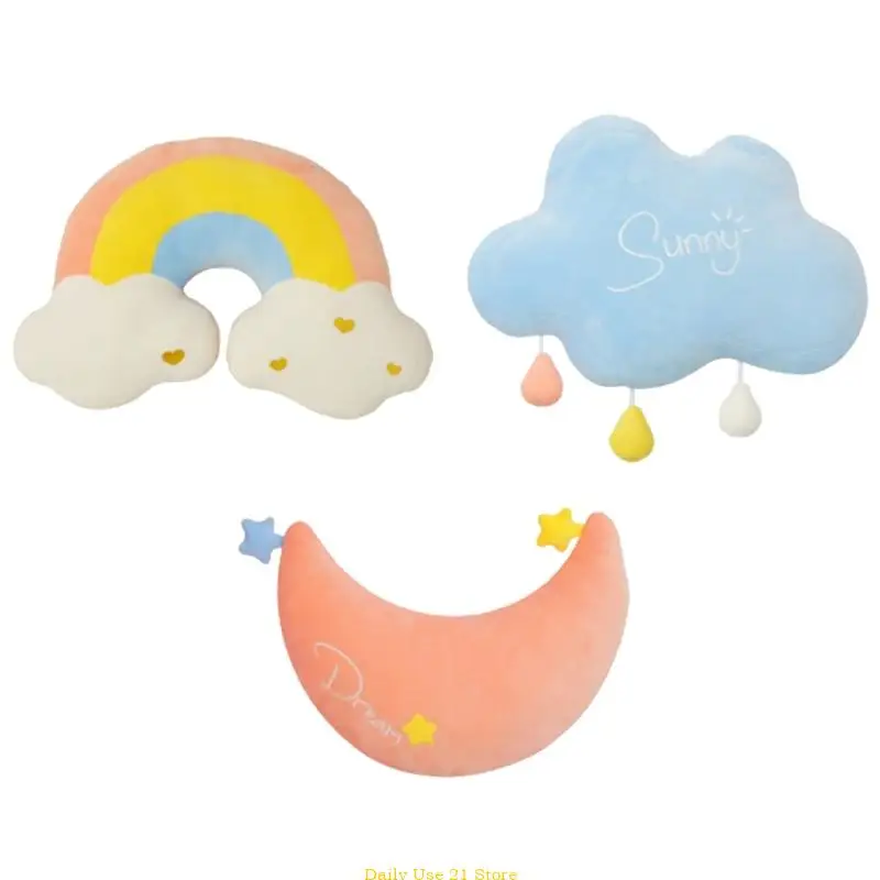 Rainbow Cloud Moon Pillow Plushie Cushions Soft and Comfortable for Bedroom Offices
Rainbow Cloud Moon Pillow Plushie Cushions Soft and Comfortable for Bedroom Offices