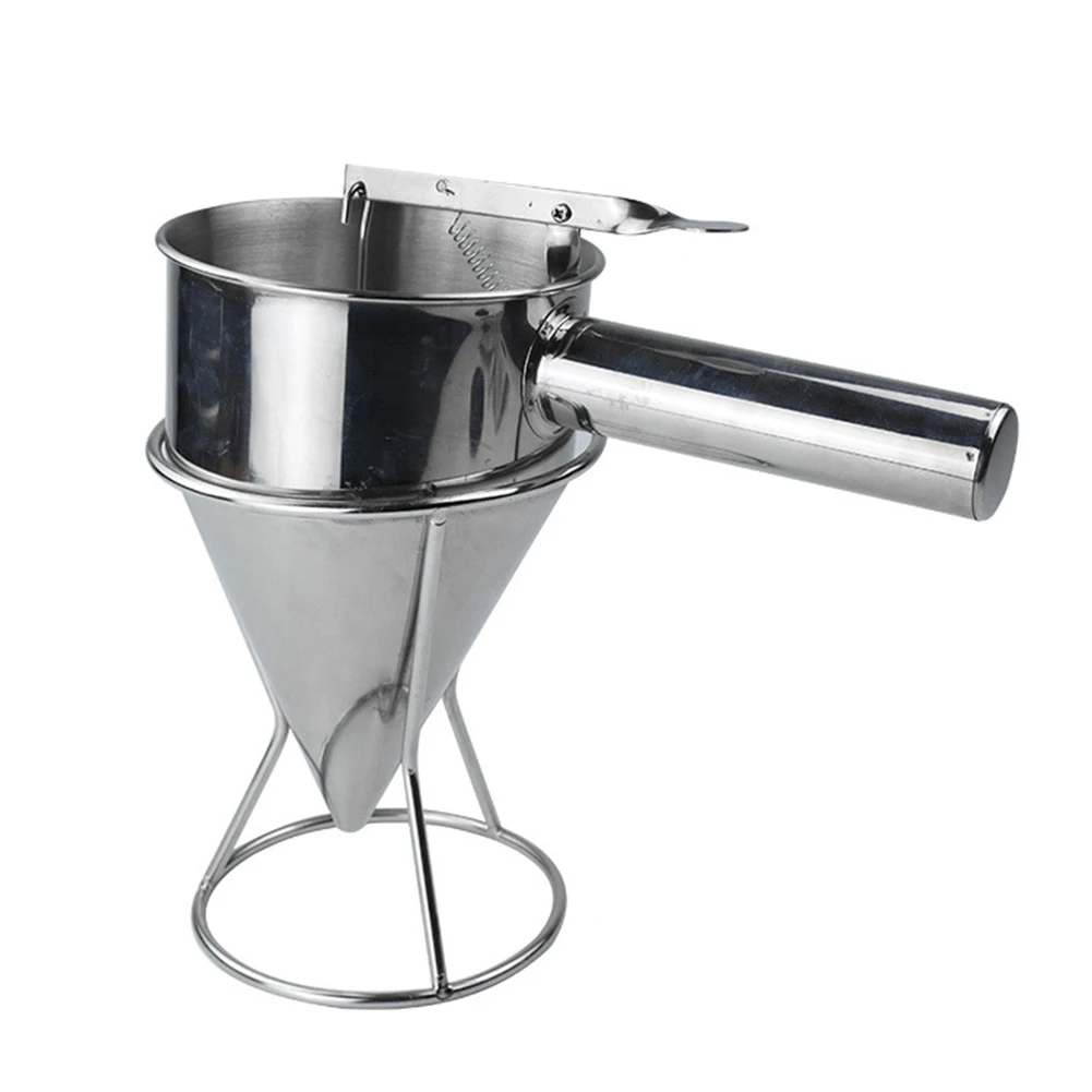 1200ML Cone-shaped Stainless Steel Funnel Dispenser Dough Pancake Dispenser Octopus Fish Ball Home Kitchen Baking Tools
1200ML Cone-shaped Stainless Steel Funnel Dispenser Dough Pancake Dispenser Octopus Fish Ball Home Kitchen Baking Tools