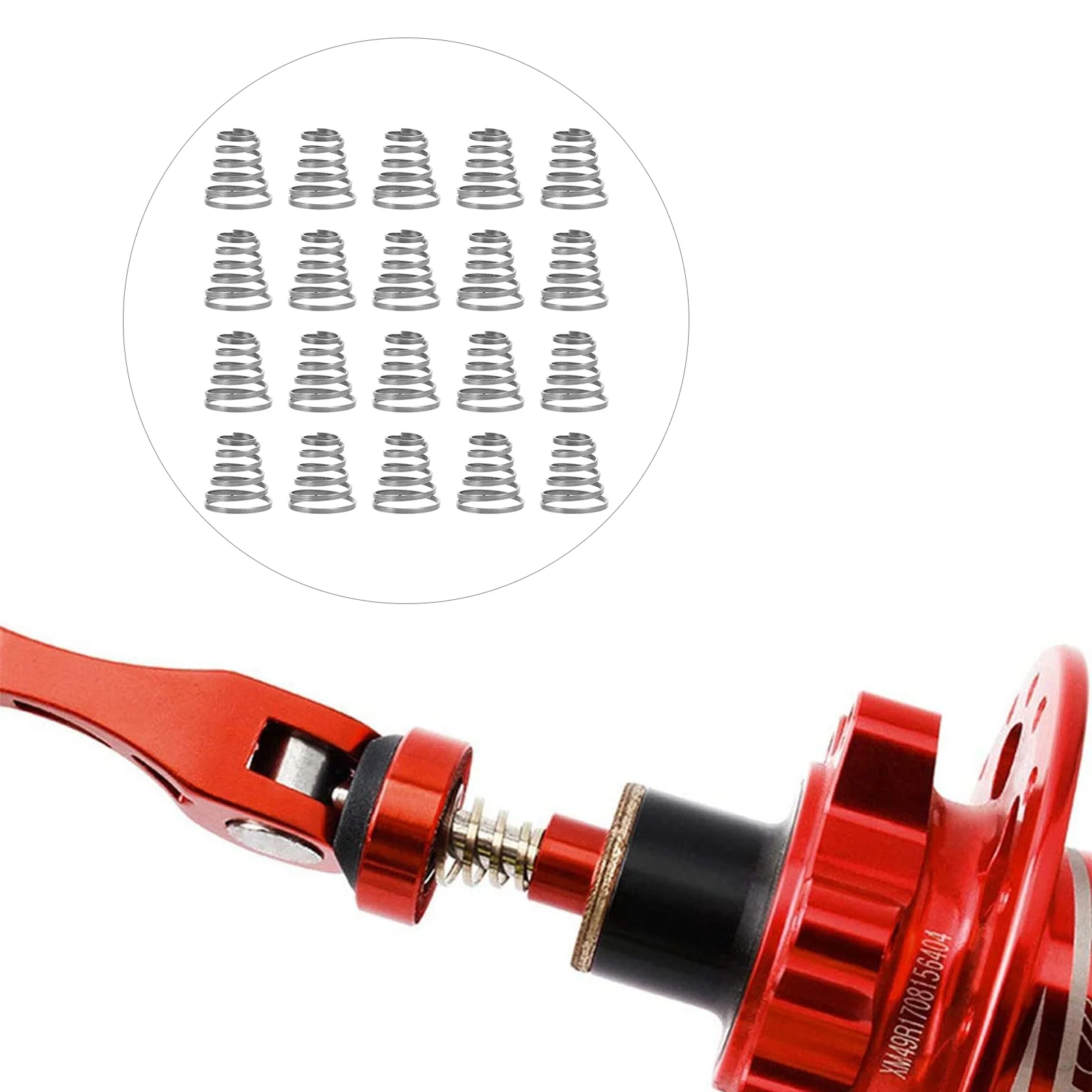 Bike Quick Release Skewer Springs Replacement Stainless Steel Bicycle Front / Rear Wheel Skewer Springs Cycling Parts
Bike Quick Release Skewer Springs Replacement Stainless Steel Bicycle Front / Rear Wheel Skewer Springs Cycling Parts