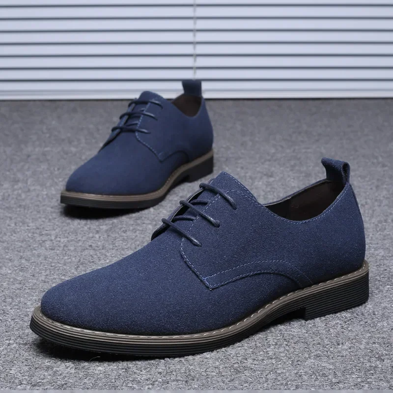 Men Suede Shoes Lace Up Blue Oxford Shoes for Men Flats Fashion Sneakers Autumn Breathable Comfortable Casual Shoes
Men Suede Shoes Lace Up Blue Oxford Shoes for Men Flats Fashion Sneakers Autumn Breathable Comfortable Casual Shoes
