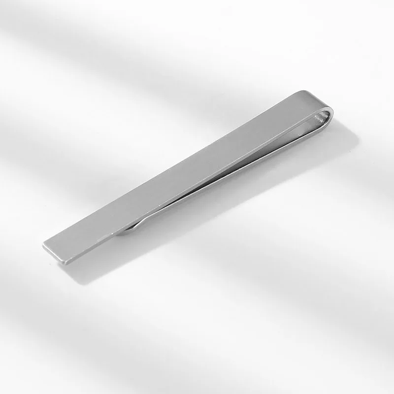 Mens Stainless Steel Tone Simple Necktie Tie Copper Bar Clasp Money Clip Accessories Clamp Pin Gifts for Men Mens Stainless Steel Tone Simple Necktie Tie Copper Bar Clasp Money Clip Accessories Clamp Pin Gifts for Men