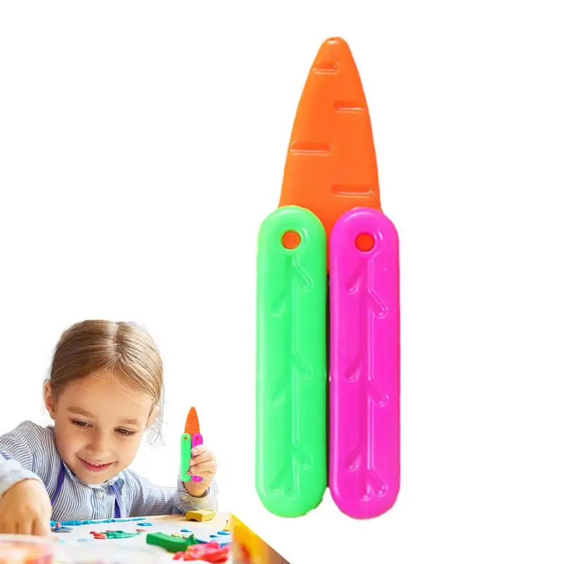 

Gravity Carrot Cutter Foldable Fidget Toys Durable Fun Stress Toys Christmas Easter Birthday Present For Children Boys Girls