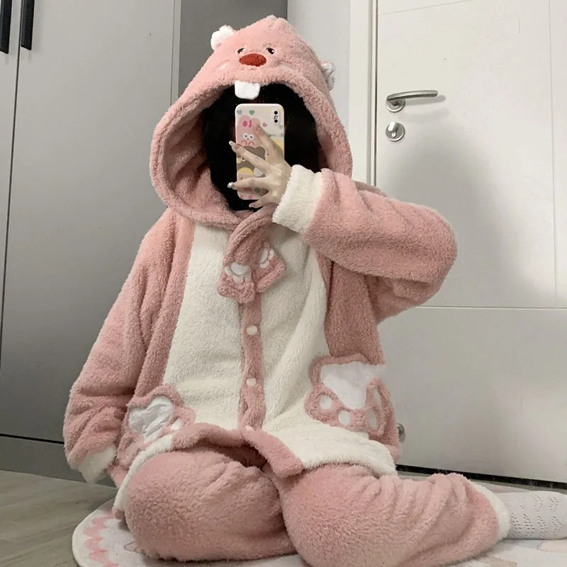 2023 Winter New Pochacco Loopy My Melody Kawaii Coral Plush Pajamas Cartoon Cute Can Be Worn Externally Warm Home Furnishing Set
2023 Winter New Pochacco Loopy My Melody Kawaii Coral Plush Pajamas Cartoon Cute Can Be Worn Externally Warm Home Furnishing Set