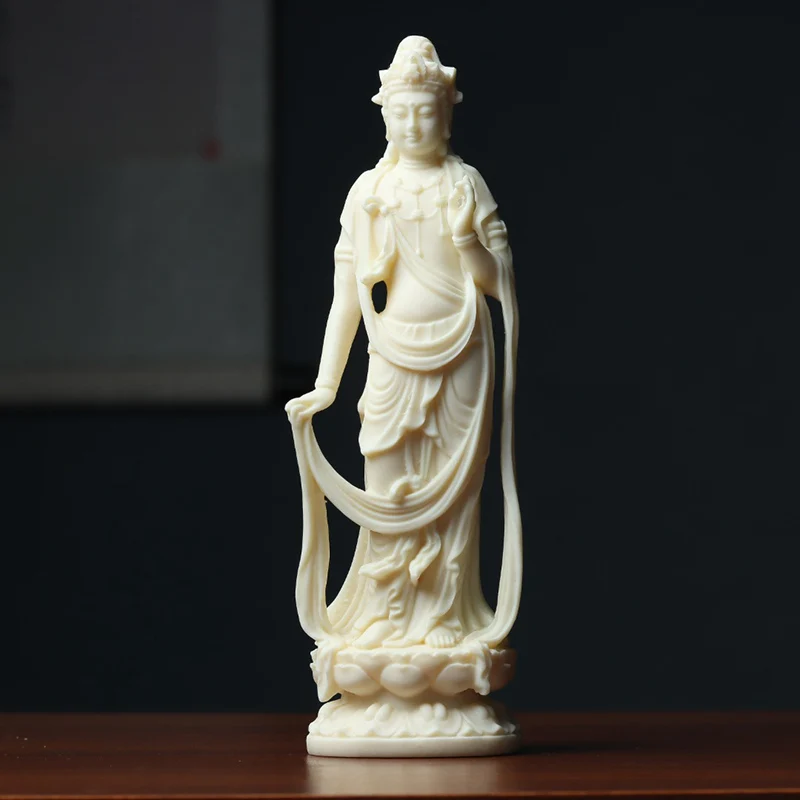 

Avalokitesvara Figure Buddha Decorative Small Statue Resin sculpture Home Living Room, Room, Office Feng Shui Statues