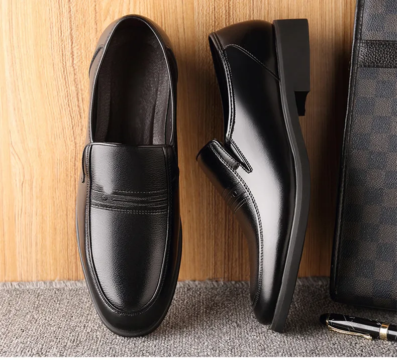 STRONGSHEN Italian Men Leather Shoes Warm Height Increase 6CM Loafers Dress Moccasins Breathable Slip on Driving Shoes Size 48 STRONGSHEN Italian Men Leather Shoes Warm Height Increase 6CM Loafers Dress Moccasins Breathable Slip on Driving Shoes Size 48
