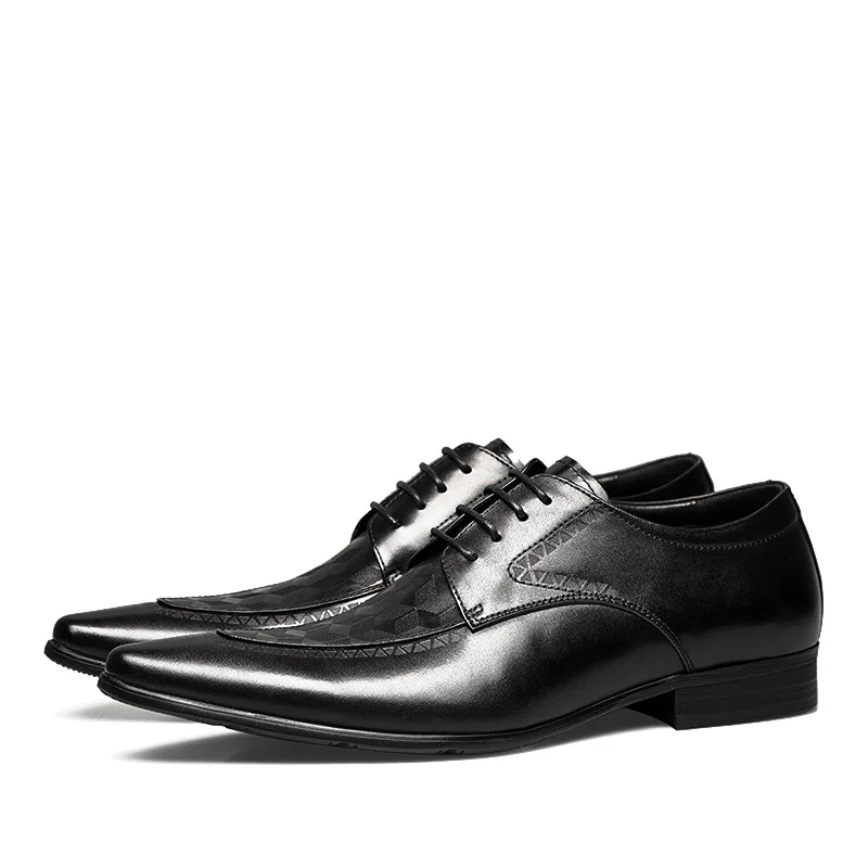 Spring and Summer Breathable Men's Business Formal Wear Leather Men's Shoes Pointed Toe British Fashion Embossed Leather Shoes
Spring and Summer Breathable Men's Business Formal Wear Leather Men's Shoes Pointed Toe British Fashion Embossed Leather Shoes
