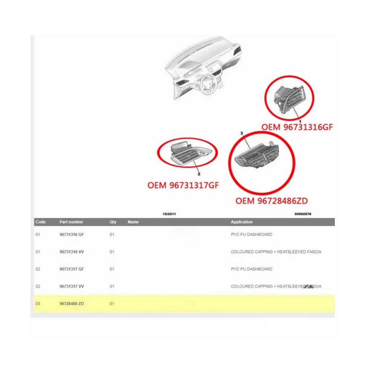 Вентиляционная решетка для автомобильного кондиционера для Peugeot 208 2008 Citroen C3 96731316ZD левая
Вентиляционная решетка для автомобильного кондиционера для Peugeot 208 2008 Citroen C3 96731316ZD левая