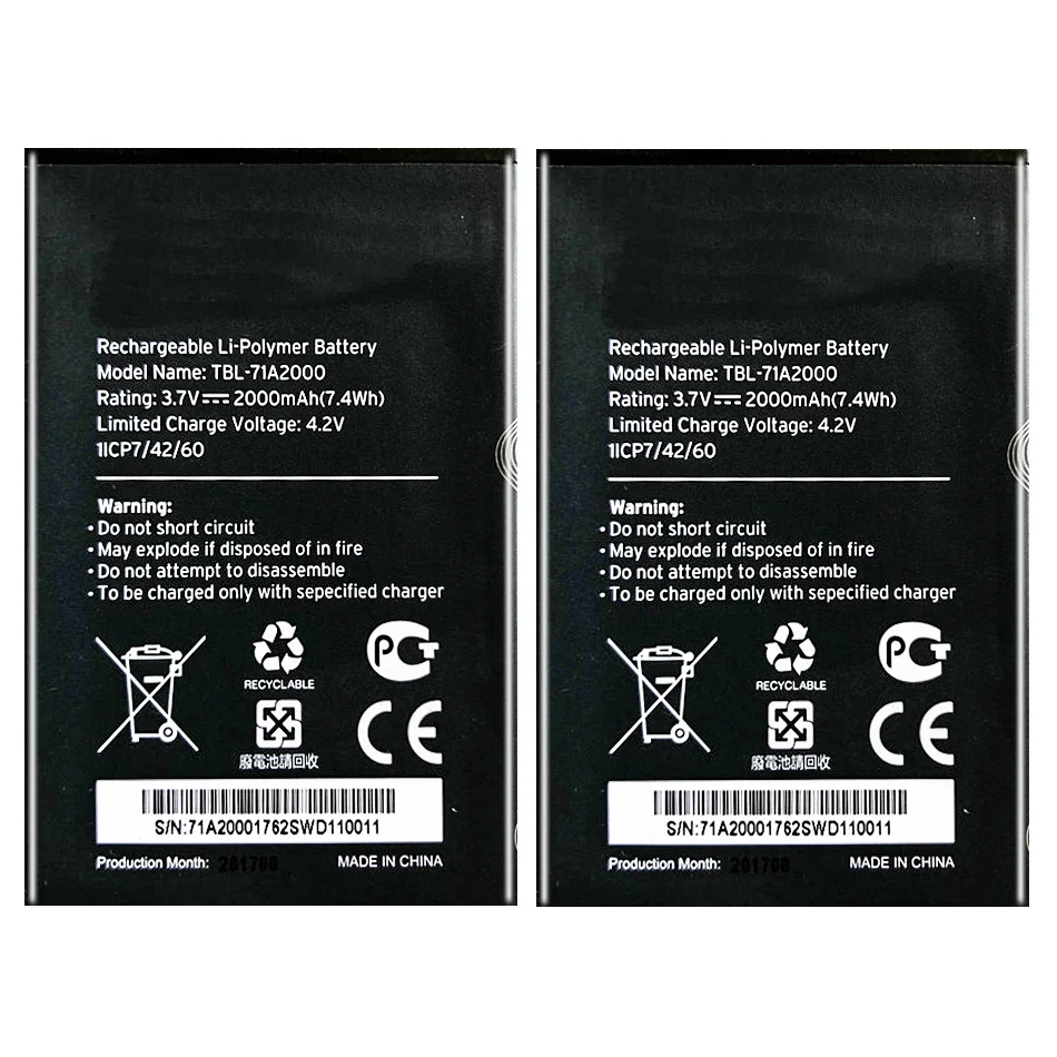 Battery for TP-LINK M5350 3.7V TBL-71A2000 TL-TR861 761 WiFi Mifi Replacement Battery, 2000mAh
Battery for TP-LINK M5350 3.7V TBL-71A2000 TL-TR861 761 WiFi Mifi Replacement Battery, 2000mAh