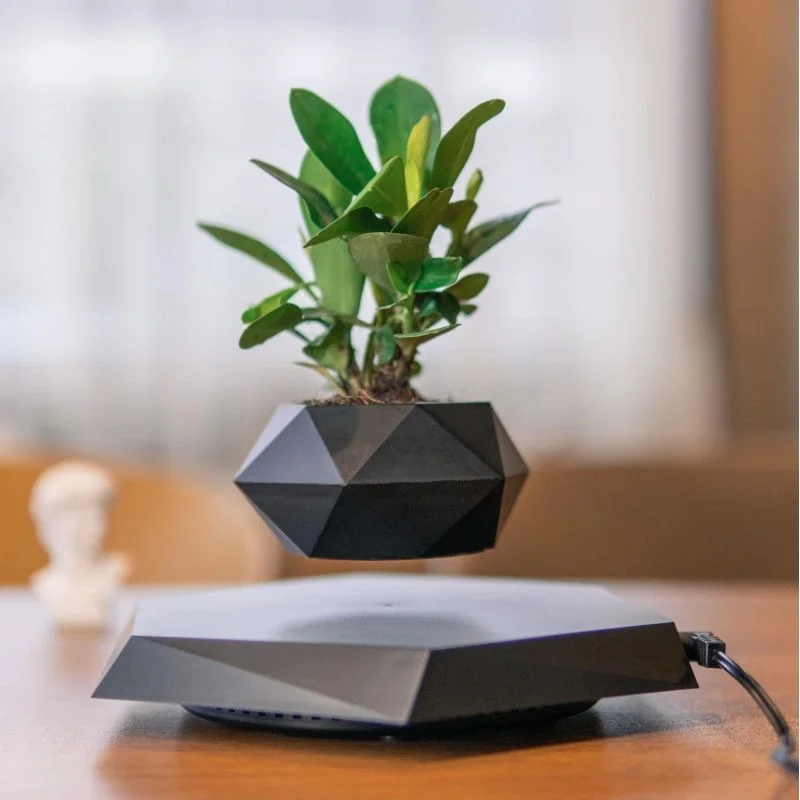 

New Creative Floating Magnetic Levitating Flower Pot Air Bonsai Pots for Plants Home Office Desk Decoration Gift Drop Shipping