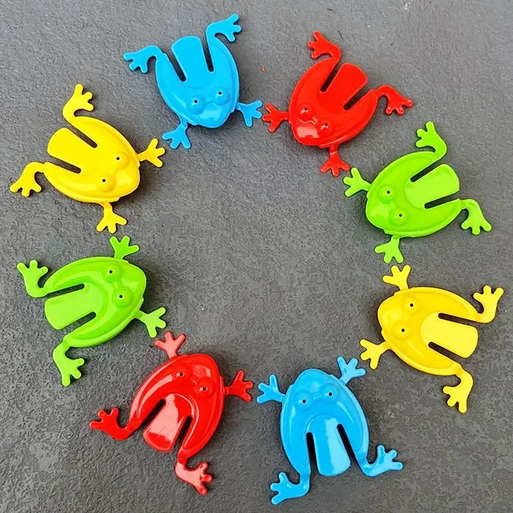 

30Pcs Fidget Toy Jumping Leap Frog Novelty Assorted Contest Games Stress Reliever Toys Bounce Candy Color Jumping Frog Toys