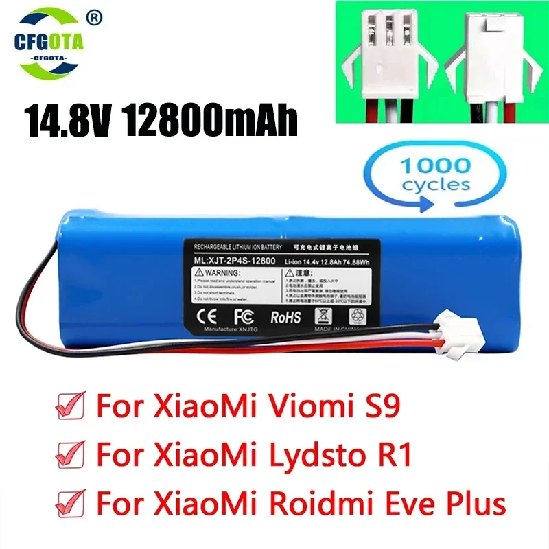 Запасной аккумулятор для робота-пылесоса XiaoMi Lydsto R1 Roidmi Eve Plus Viomi S9, емкость 12800 мАч
Запасной аккумулятор для робота-пылесоса XiaoMi Lydsto R1 Roidmi Eve Plus Viomi S9, емкость 12800 мАч