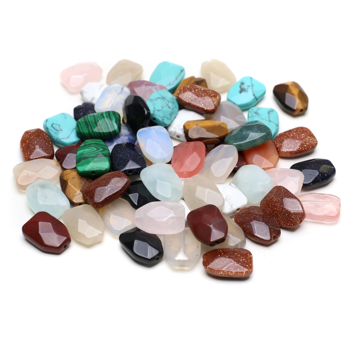 6Pcs Random Faceted Beads Natural Stone Trapezoid Loose Beads For Jewelry Making DIY Necklace Bracelet Earrings Accessory
6Pcs Random Faceted Beads Natural Stone Trapezoid Loose Beads For Jewelry Making DIY Necklace Bracelet Earrings Accessory