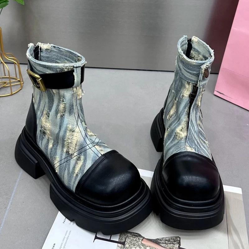 Women Punk Boots Shoes Chunky Motorcycle Boot Cool Street Fashion Sneakers Platform Ankle Round Head Casual Shoe Female 35-40
Women Punk Boots Shoes Chunky Motorcycle Boot Cool Street Fashion Sneakers Platform Ankle Round Head Casual Shoe Female 35-40