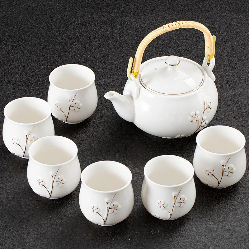

7pcs/set Exquisite ceramic Tea sets Handmade kettles tea cups porcelain teapot chinese teaware drinkware tea ceremony set