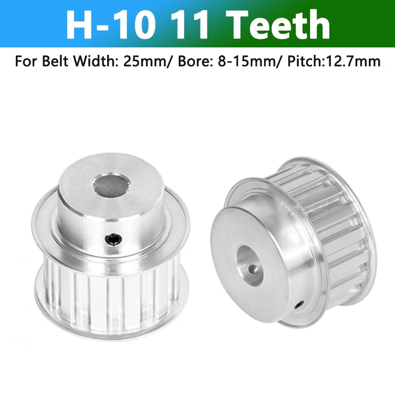 1pc 10 11 Teeth H Timing Pulley 10T 11T Aluminum Synchronous Wheel Bore 8/10/12//14/15mm for Belt Width 25mm Pitch 12.7mm BF
1pc 10 11 Teeth H Timing Pulley 10T 11T Aluminum Synchronous Wheel Bore 8/10/12//14/15mm for Belt Width 25mm Pitch 12.7mm BF