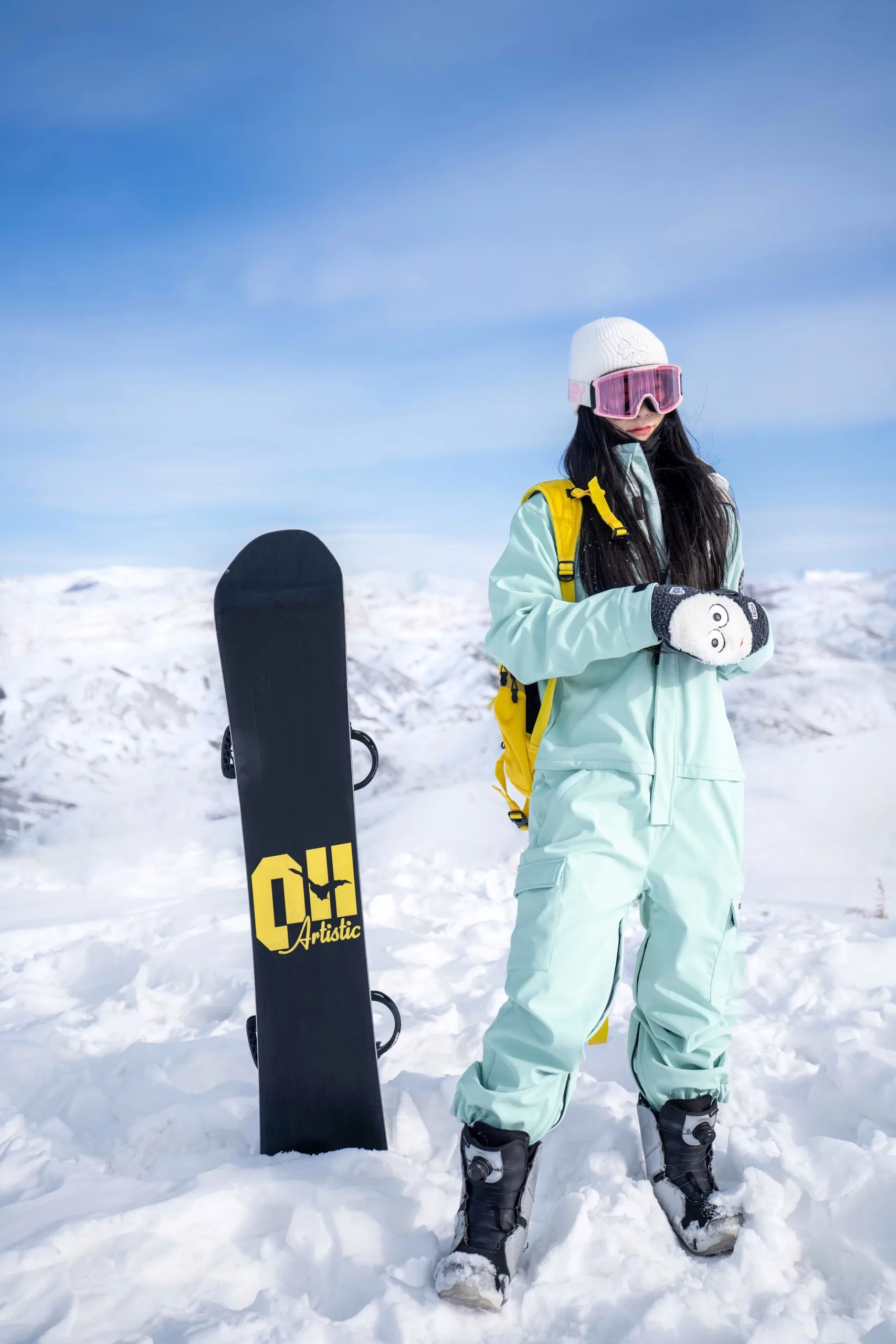 Unisex Hooded Skiing Snowboard Jumpsuit