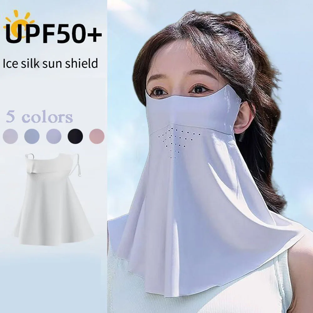 Summer UV Protection Sunscreen Mask Face Scarf Cycling Sunscreen Ice Silk Mask Face Cover Neck Wrap Cover Breathe Traceless Thin
Summer UV Protection Sunscreen Mask Face Scarf Cycling Sunscreen Ice Silk Mask Face Cover Neck Wrap Cover Breathe Traceless Thin