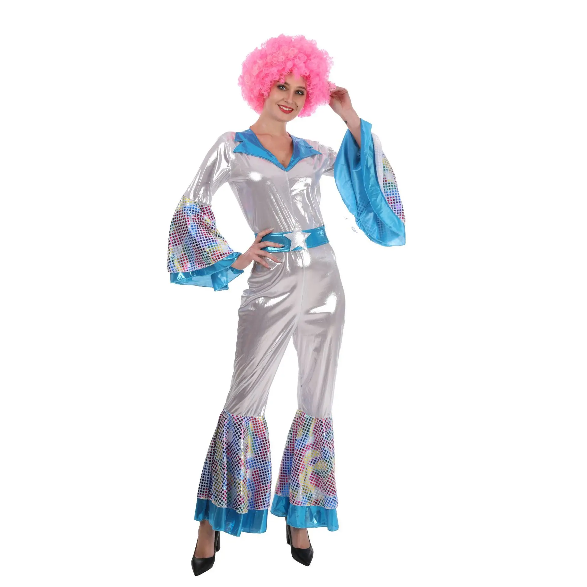 

Оптовая продажа, хип-хоп танцевальный костюм в стиле ретро для косплея, костюм для дискотеки в стиле 1920-х годов, карнавальный костюм вечерние для Хэллоуина в стиле хиппи