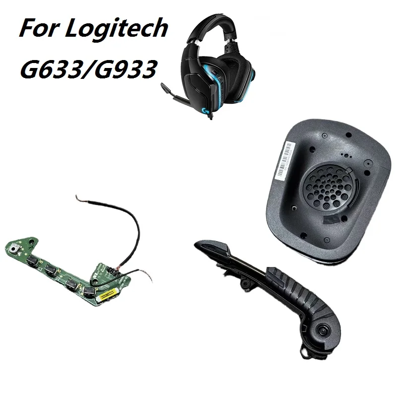 Original PCB part for Logitech G633/G933 headphones replacement microphone charger board unit speaker repair spare parts Original PCB part for Logitech G633/G933 headphones replacement microphone charger board unit speaker repair spare parts