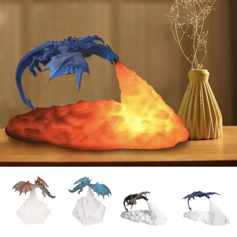 Fire Dragon Night Light USB Rechargeable 3D Dragon Lamp LED Moon Light Atmosphere Night Lamp for Boys and Girls Kids Bedroom
Fire Dragon Night Light USB Rechargeable 3D Dragon Lamp LED Moon Light Atmosphere Night Lamp for Boys and Girls Kids Bedroom