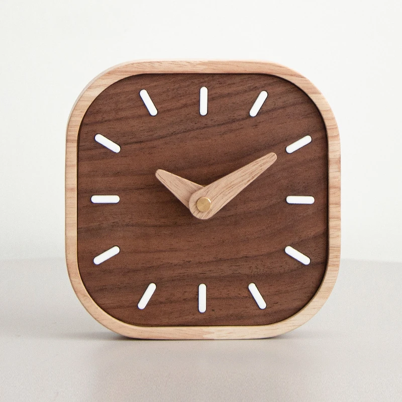 Wooden Analog Desktop Clock – 6 in. Decorative wood Clock, No-Tick Design – Easy to Read Silent Sweep Mantle Clock
Wooden Analog Desktop Clock – 6 in. Decorative wood Clock, No-Tick Design – Easy to Read Silent Sweep Mantle Clock