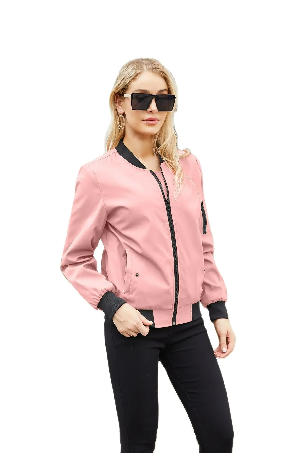 Custom Logo Baseball Jacket High Quality Plain Coat For Ladies 2023 Zipper Coat Jacket 2023 Autumn Plus-Size Flight Jackett
Custom Logo Baseball Jacket High Quality Plain Coat For Ladies 2023 Zipper Coat Jacket 2023 Autumn Plus-Size Flight Jackett