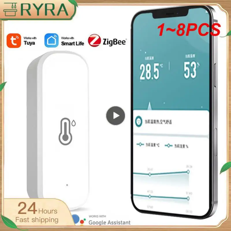 1~8PCS Tuya / WiFi Smart Temperature Humidity Sensor Indoor Hygrometer APP Remote Monitor Var Smart Life Works With Alexa
1~8PCS Tuya / WiFi Smart Temperature Humidity Sensor Indoor Hygrometer APP Remote Monitor Var Smart Life Works With Alexa