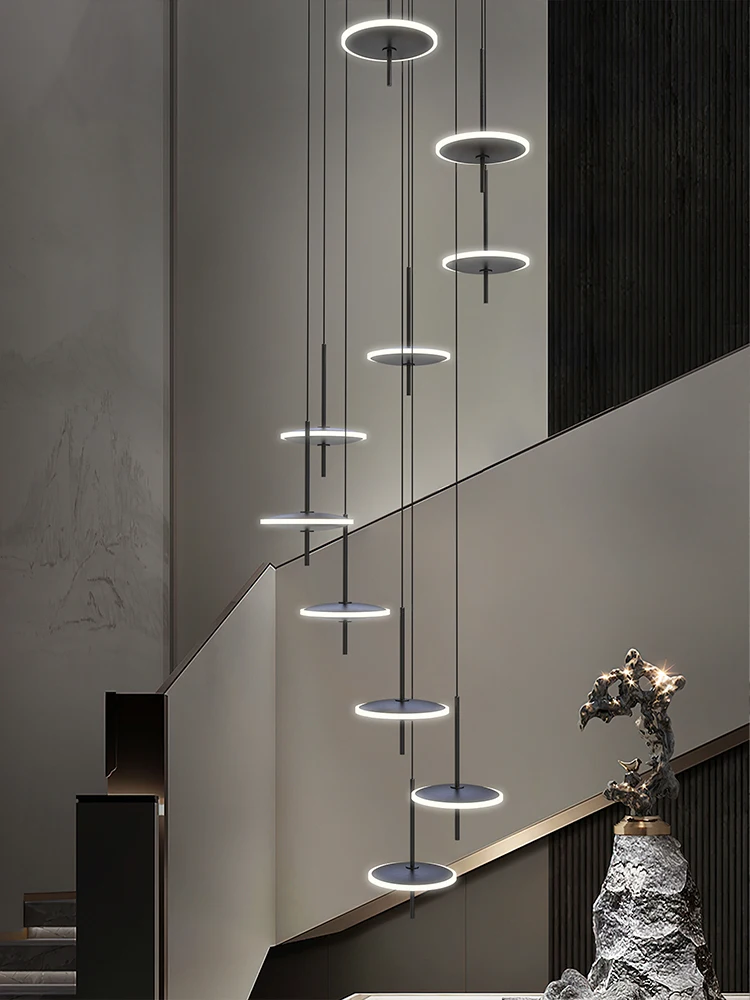 Nordic Black Chandeliers Creative Living Room Hanging Lamps Gold Round Acrylic Suspension Lamps Loft LED Hardware Pendant Lights
Nordic Black Chandeliers Creative Living Room Hanging Lamps Gold Round Acrylic Suspension Lamps Loft LED Hardware Pendant Lights