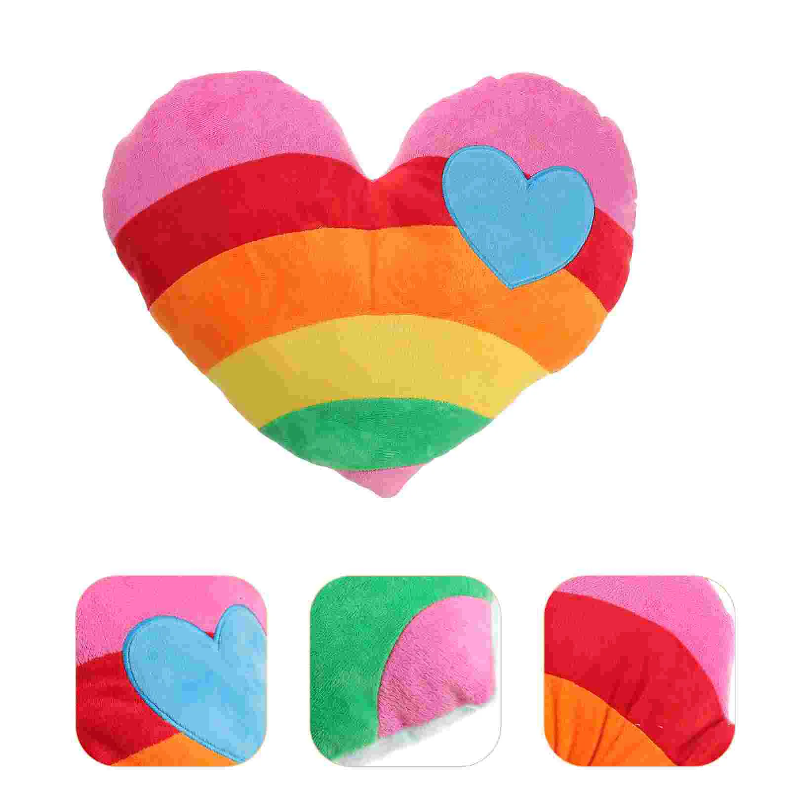 1PC Rainbow Heart-shaped Throw Pillow Plush Heart-shaped Bolster Lovely Heart Shape Pillow Cushion Creative Gift Supplies for
1PC Rainbow Heart-shaped Throw Pillow Plush Heart-shaped Bolster Lovely Heart Shape Pillow Cushion Creative Gift Supplies for
