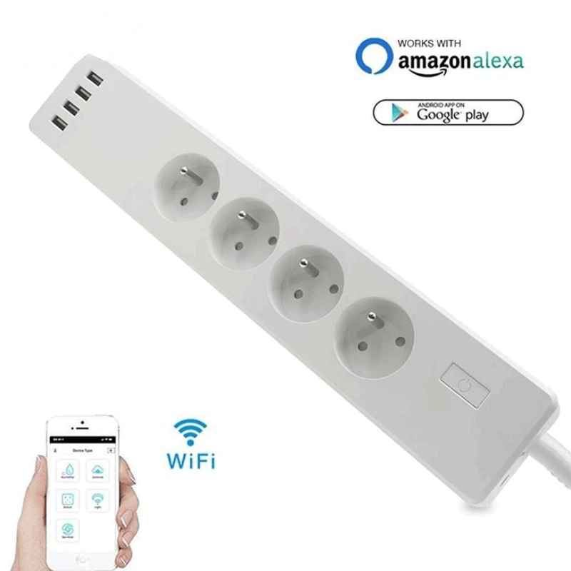 AlexaIntelligent extension socketswifiMobile phone remote controlAPPVoice, socket4 вставки, беспроводные удлинительные розетки
AlexaIntelligent extension socketswifiMobile phone remote controlAPPVoice, socket4 вставки, беспроводные удлинительные розетки